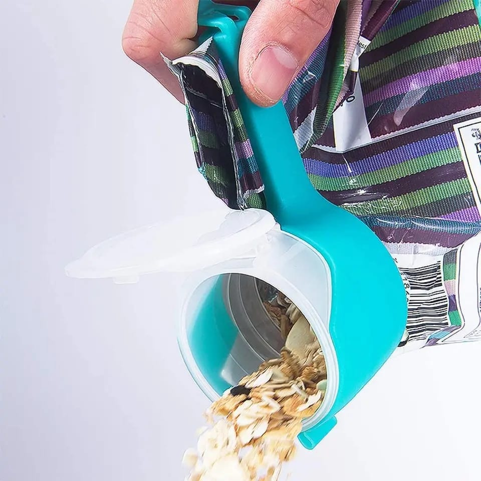 Food Sealing Clip with Discharge Nozzle Plastic Bag Moisture Sealing Clamp Food