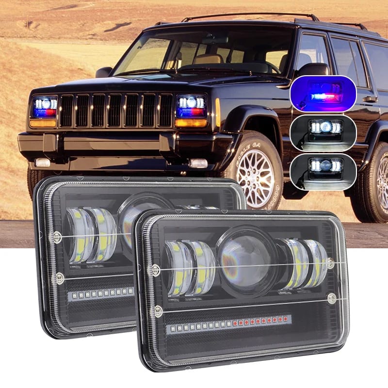 LED Headlight 6 × 4 / square led light 4 × 6