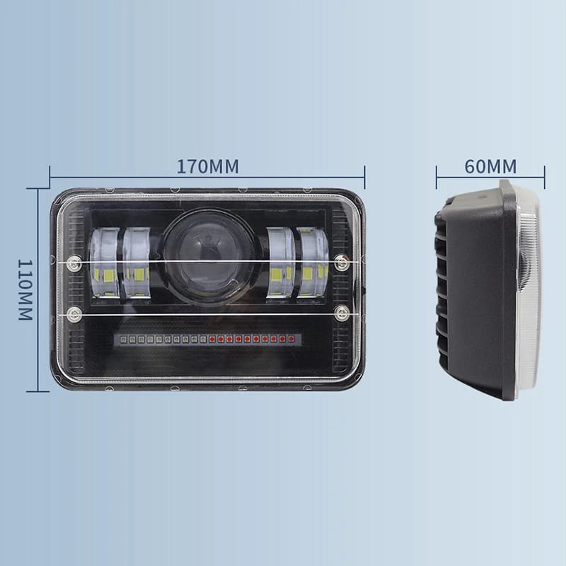 LED Headlight 6 × 4 / square led light 4 × 6