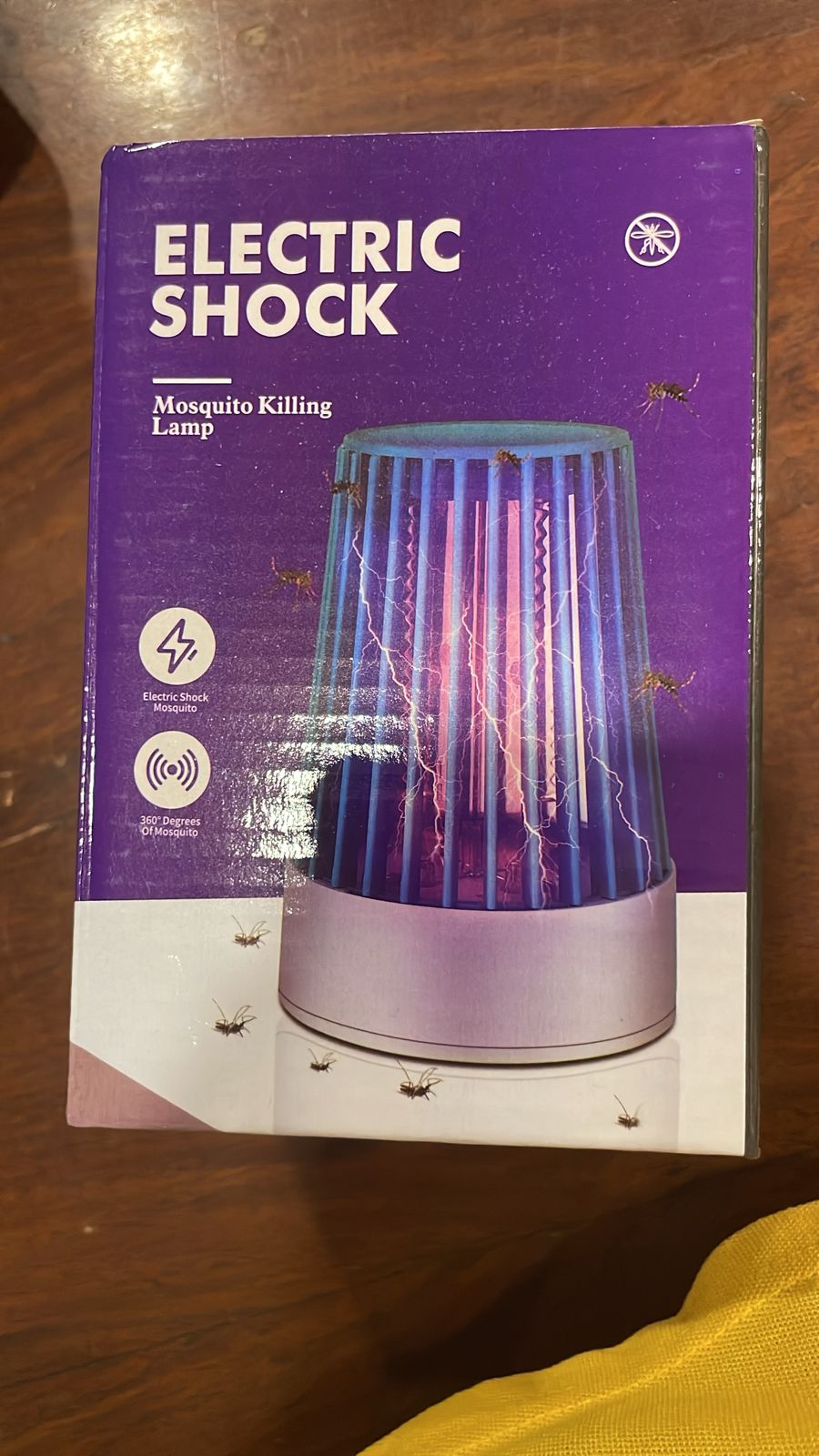 Electric Shock UV Mosquito Killer Lamp - USB Bugs Zapper Light, Non
