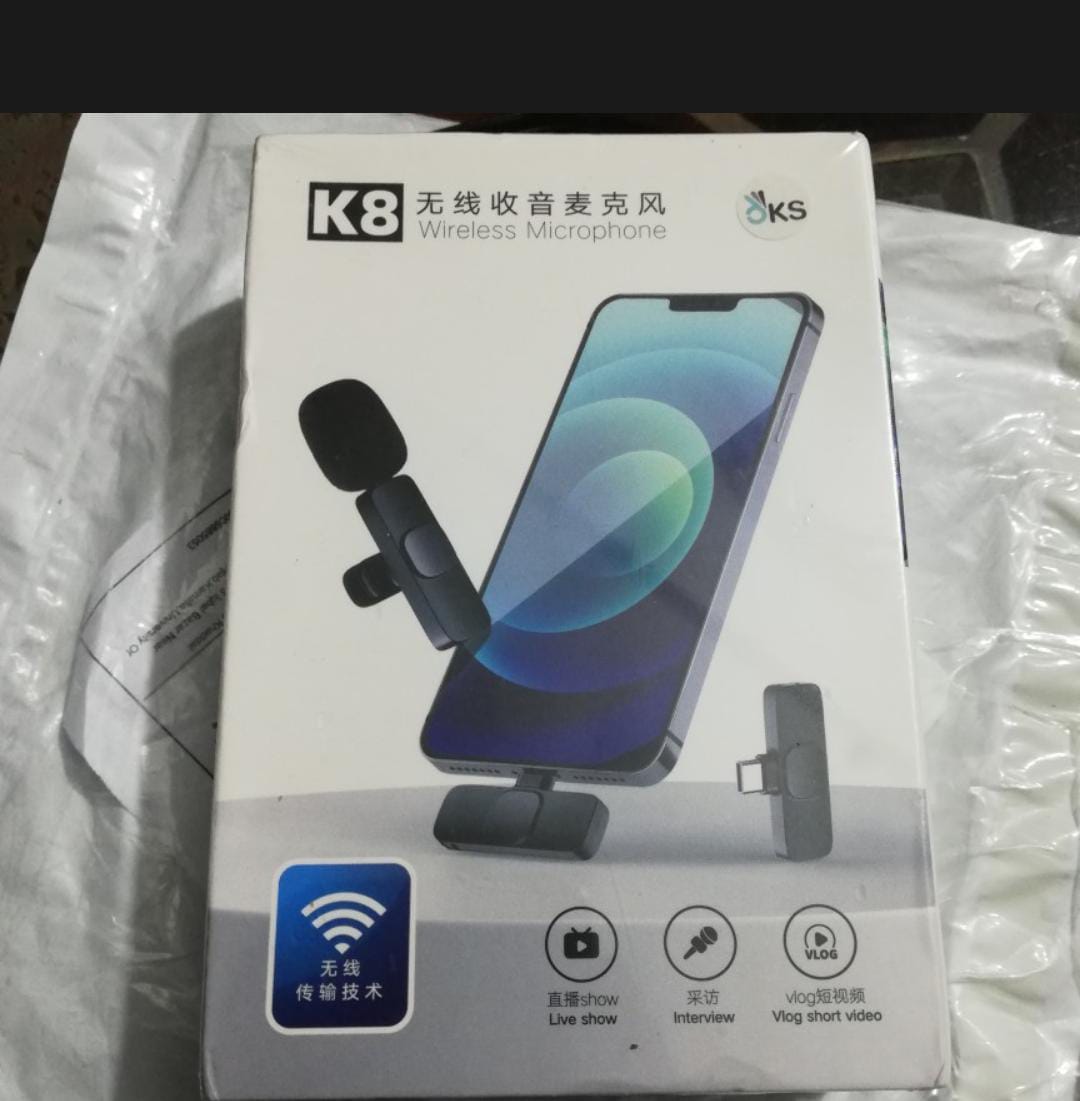 K8 Collar Wireless Microphone Type C Supported