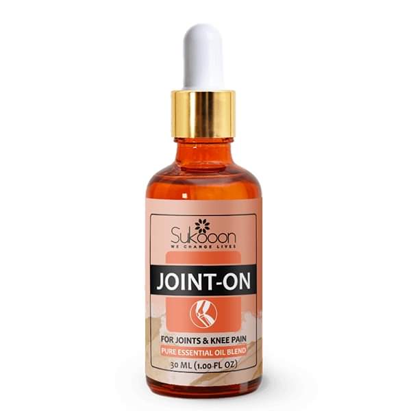 Sukoon Joint On Essential Oil Blend for pain in joints, back pain,