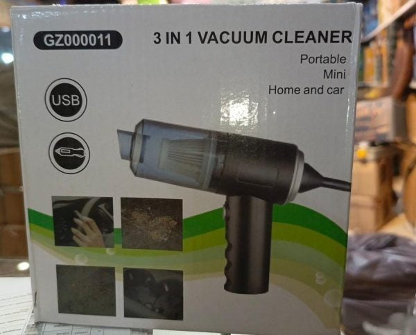 3 In 1 Vacuum Cleaner mini portable For Home And Car (GZ000011)
