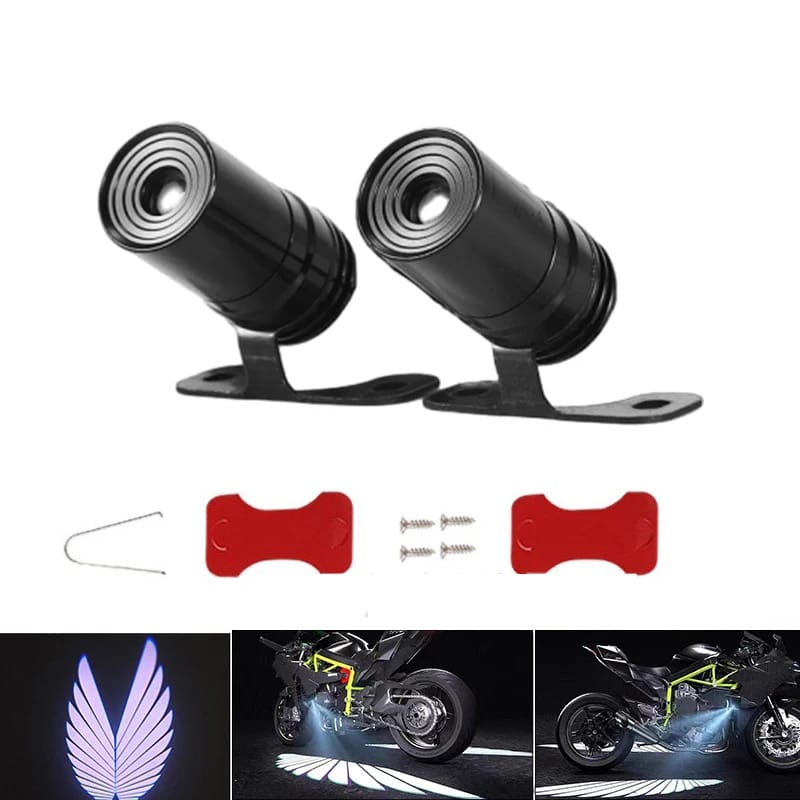 Angel Wing Light Dynamic Projection Lamp Universal Car Rear View Mirror Side