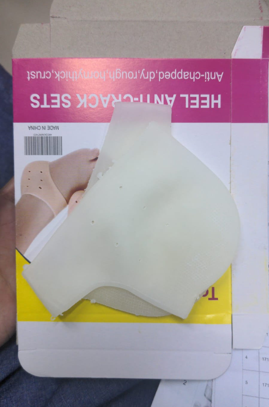 Pair of half Heel Pain Anti Crack Silicone Set - Anti Crack