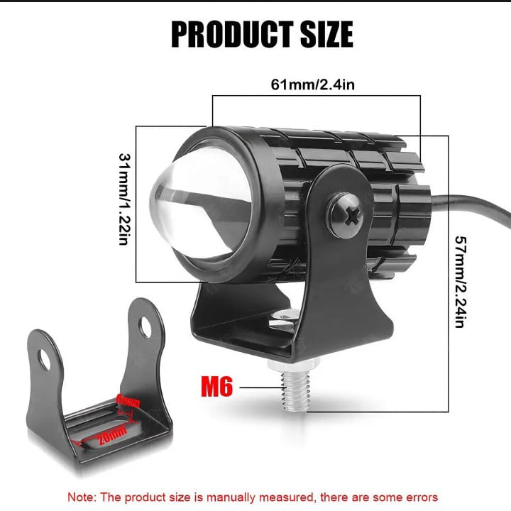 2 pcs Mini drive fog light with ( 3 point ) gift
