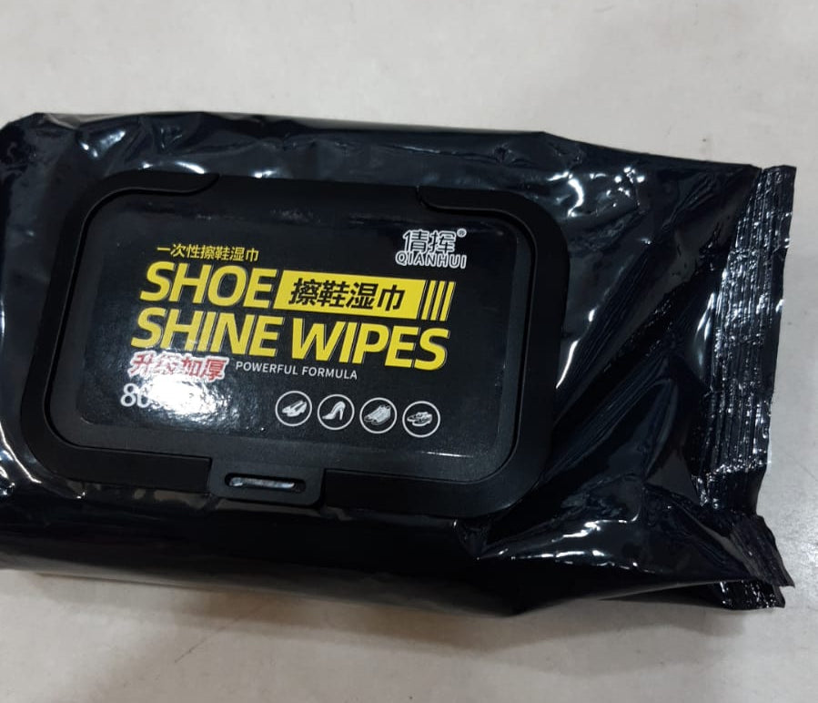 Disposable Shoe Cleaning Wipes | Quick Shine Clean Wet Wipes (80 wipes