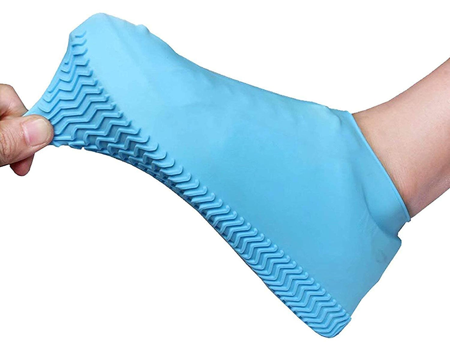 Rain Boot Thicken Waterproof Silicone Gel Shoe Cover Rain (Color random)