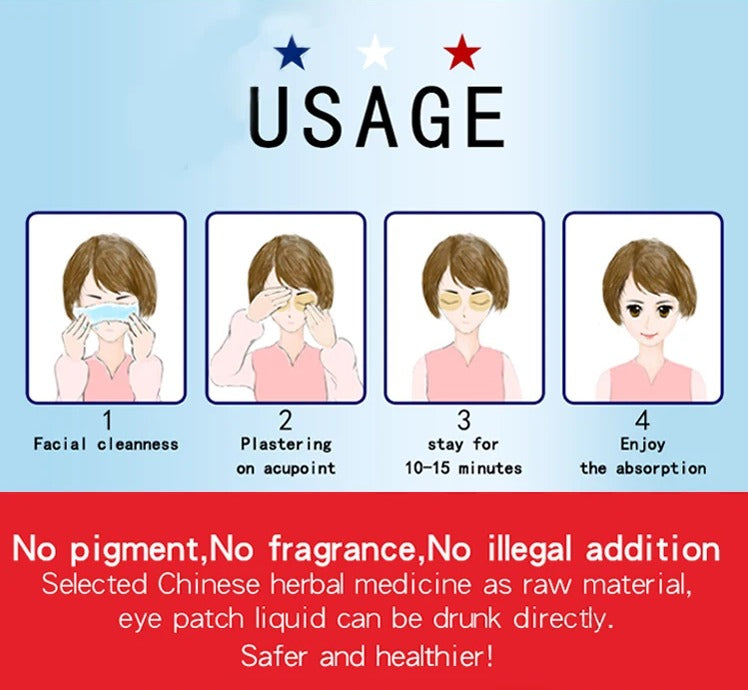 10pcs / 1 Box Eyes Bag Remove Collagen Eye Patch Instant Fade