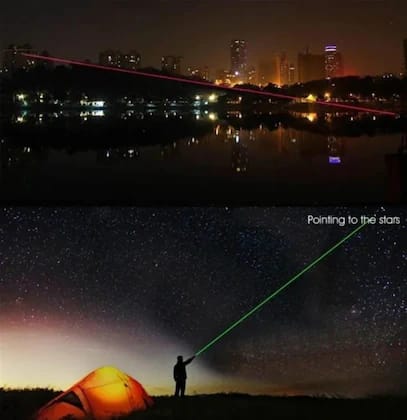 Powerful Laser Pointer Pen Beam Light 10Mw 650Nm Presentation Pointer - Green
