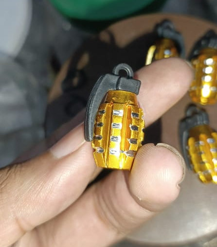 Pack of 2 - Grenade Tyre Air Valve Nozzle Caps for Car