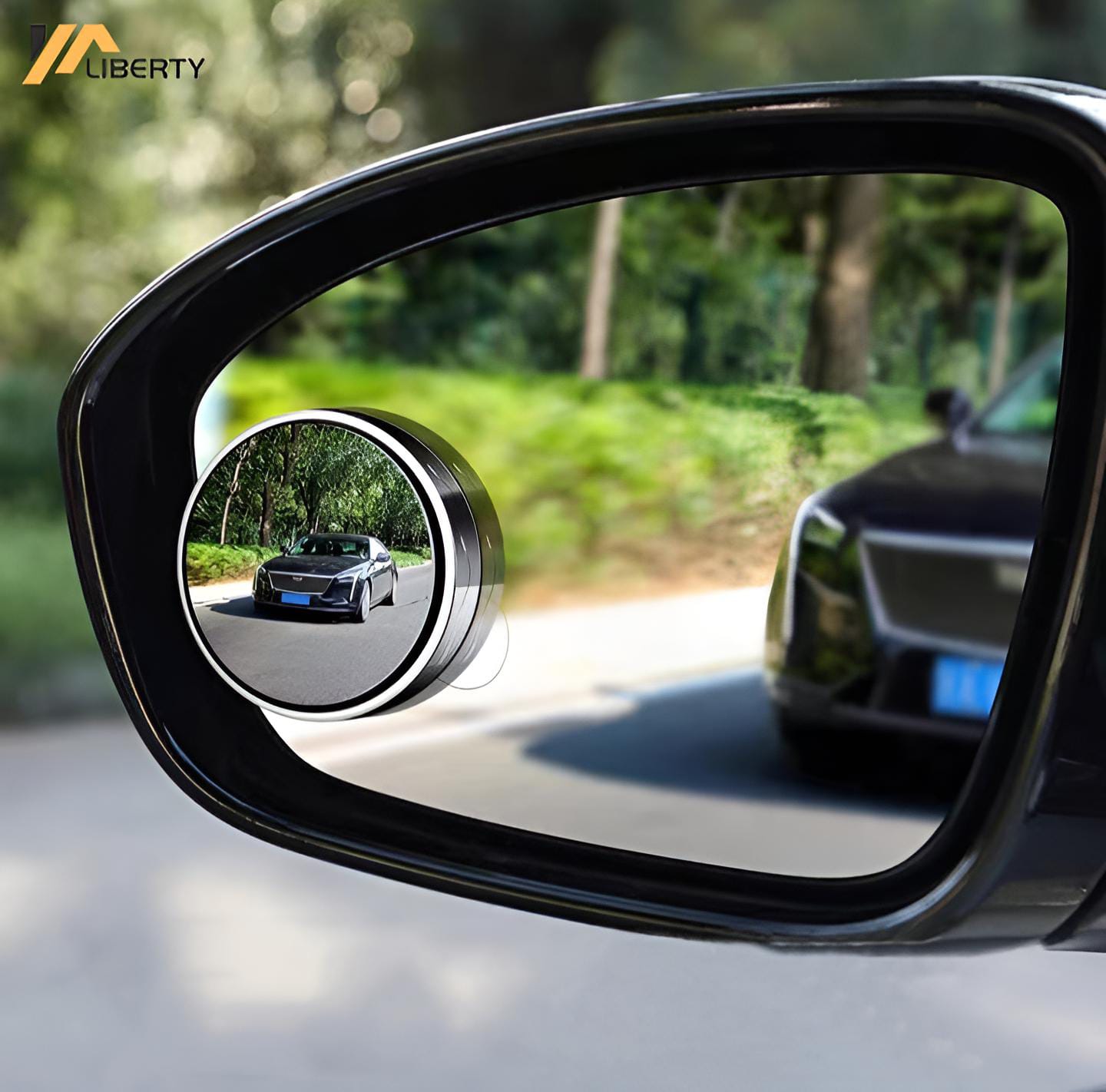 2 PCs rotatable Car Round Mirror Original Glass Rear view Blind spot