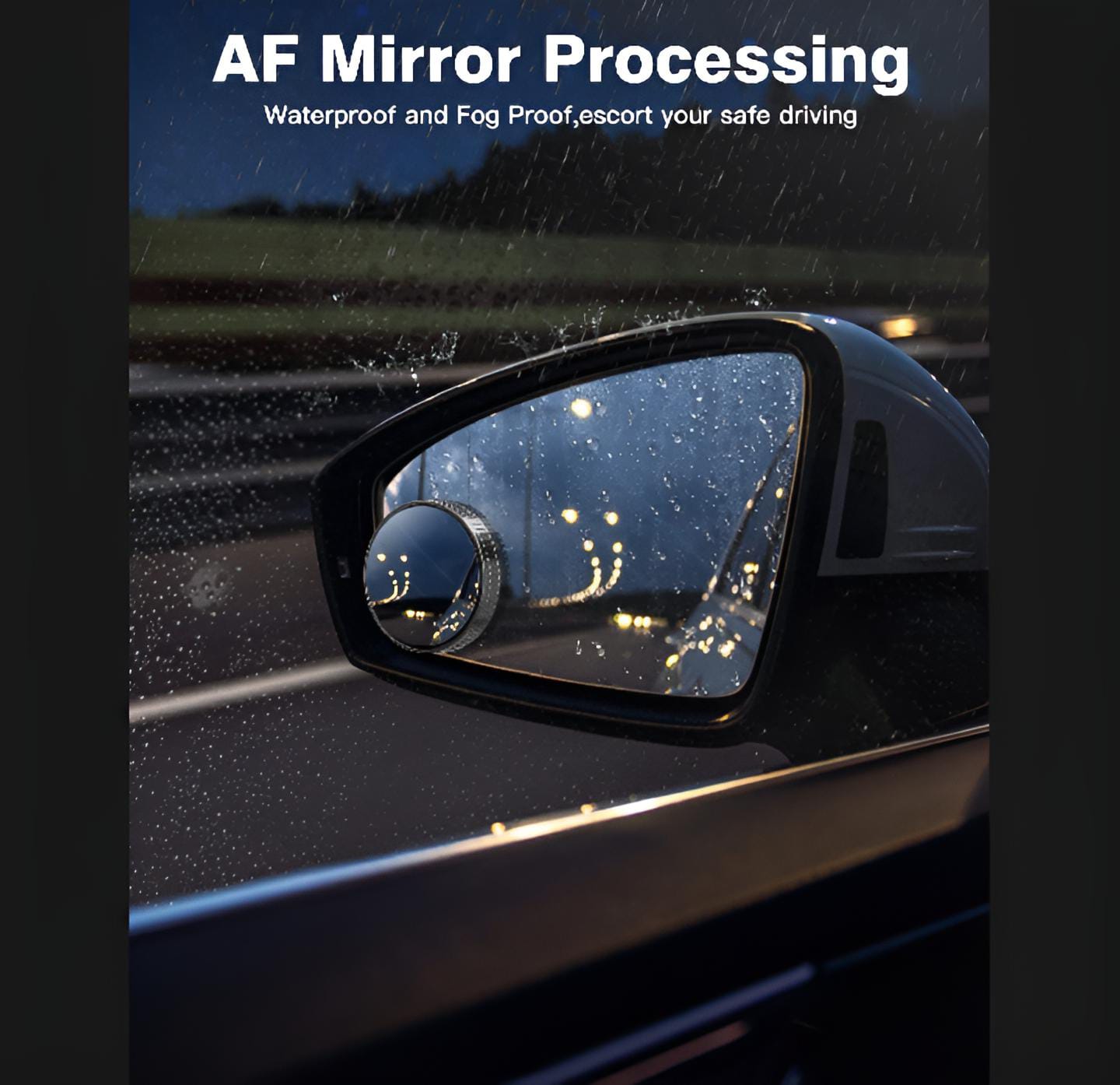 2 PCs rotatable Car Round Mirror Original Glass Rear view Blind spot