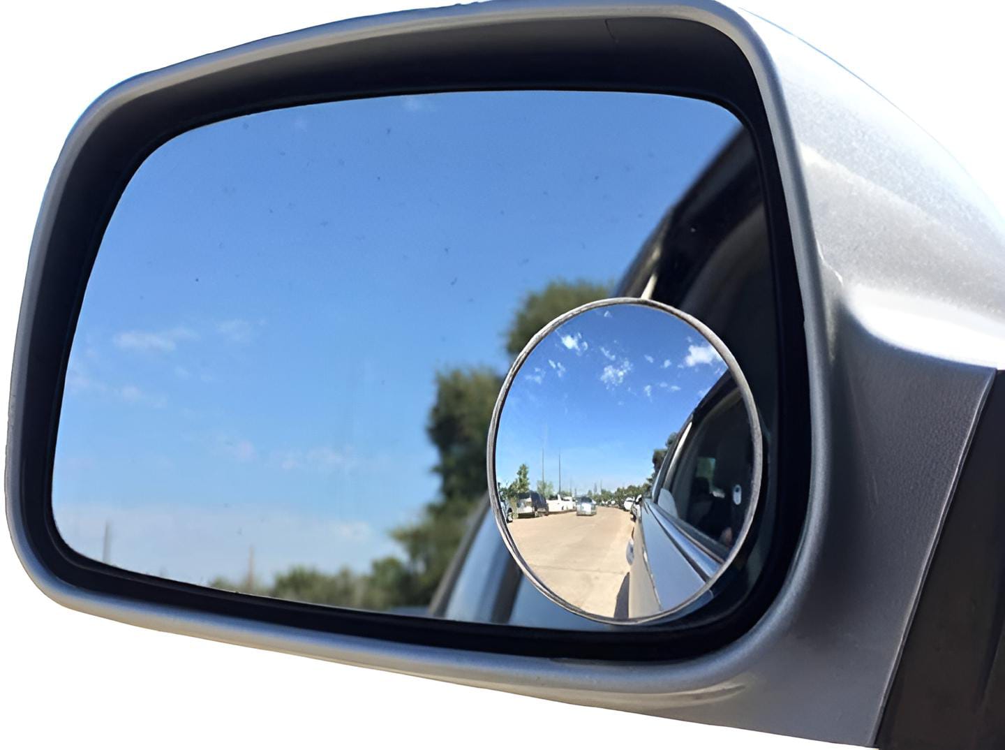 2 PCs rotatable Car Round Mirror Original Glass Rear view Blind spot