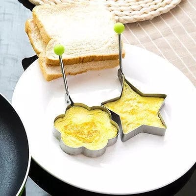 Pack of 4 Egg Shaper Kitchen Tools Star, Heart, Round, Flower Shaped