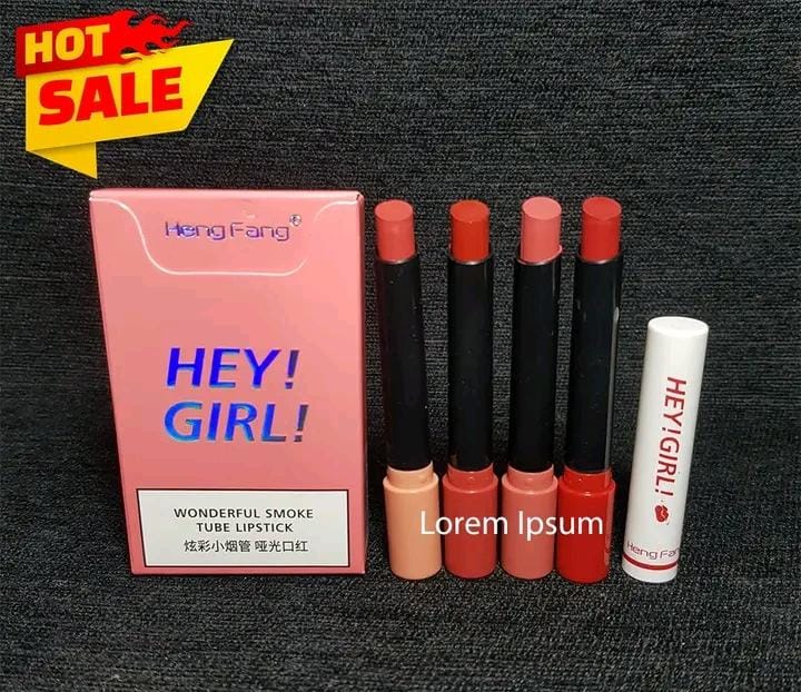 Hey Girl Pack of 4 Smoke Lipstick