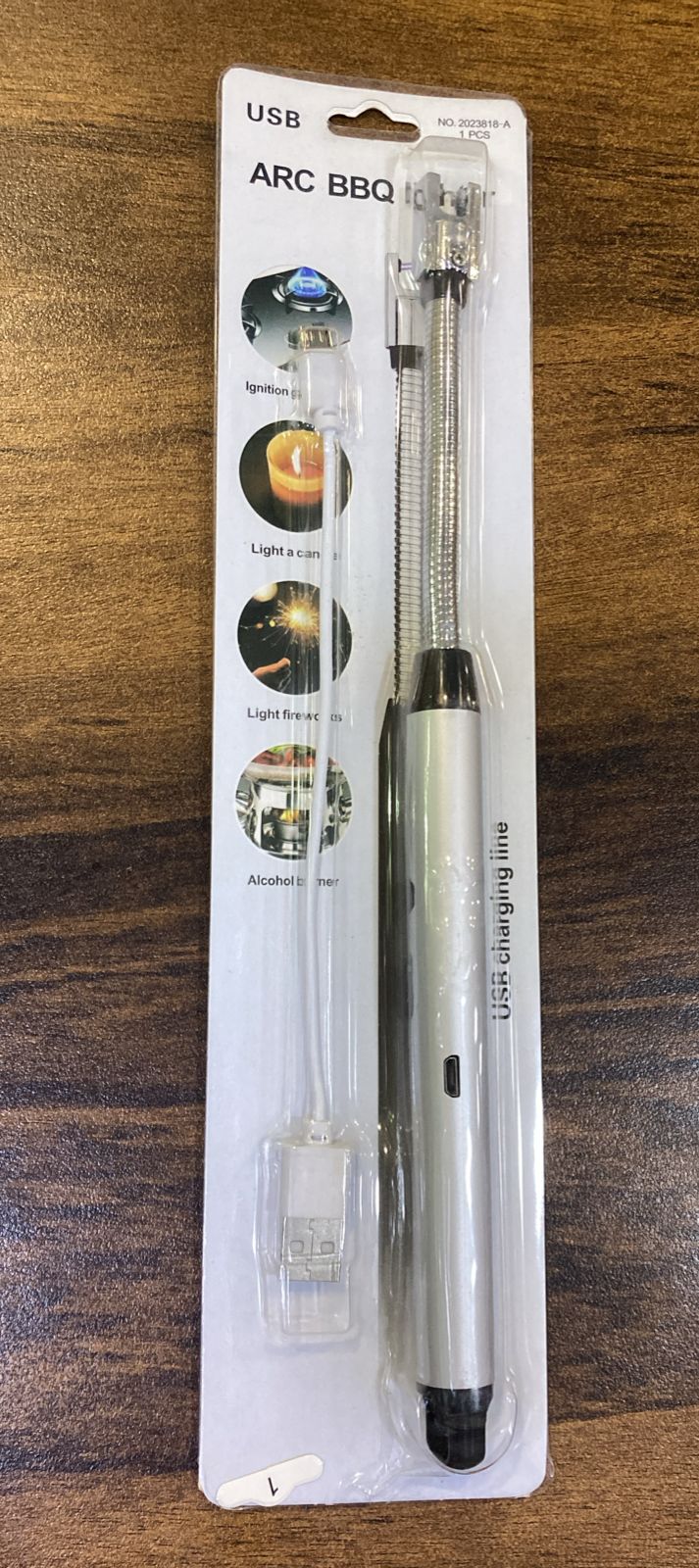 Arc Lighter With Usb Charging,flameless Windproof,led Battery Display,safety Switch,rotate 360 Degrees,for Arom