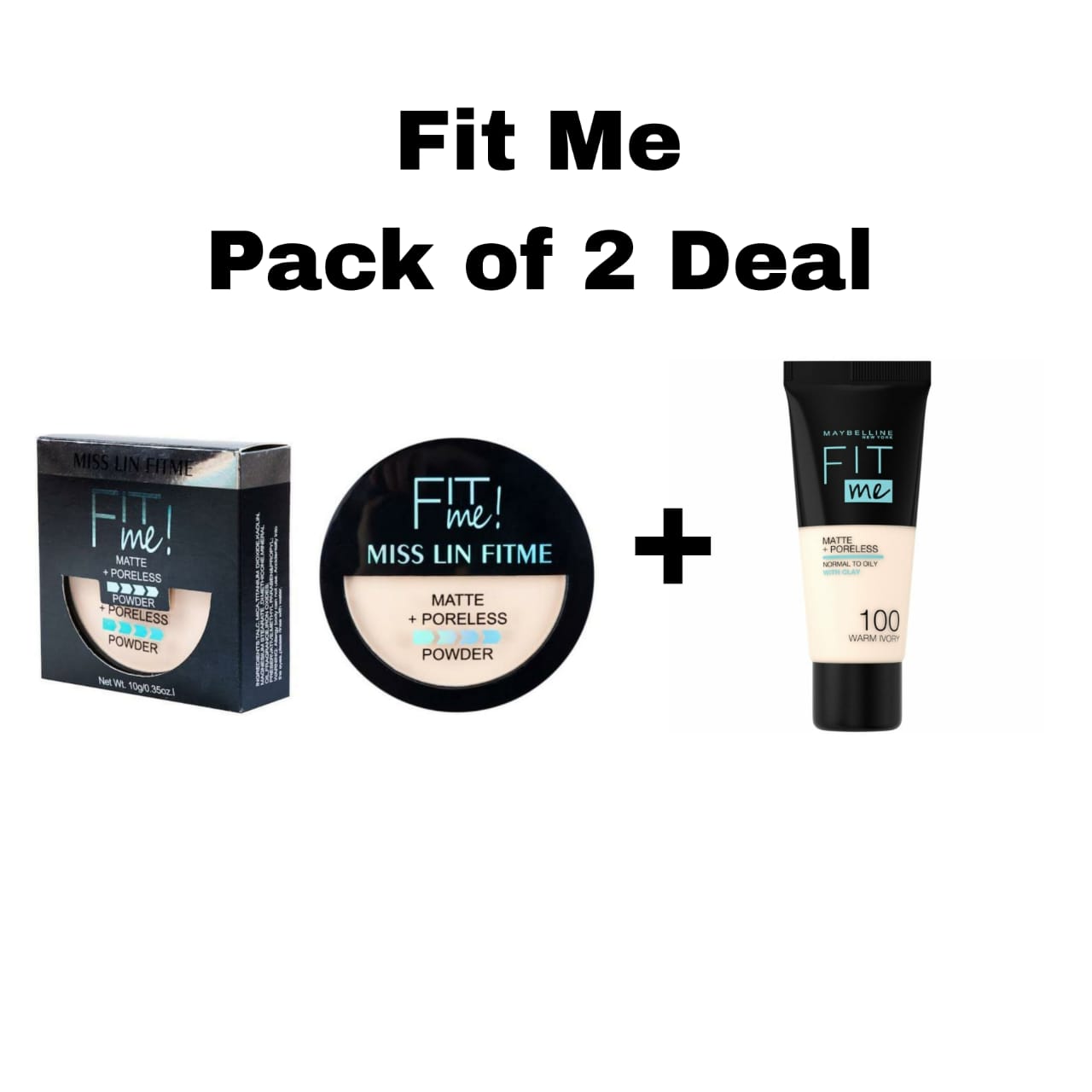 Fit me 2-in-1 Face Powder & BB Tube Makeup Deal for