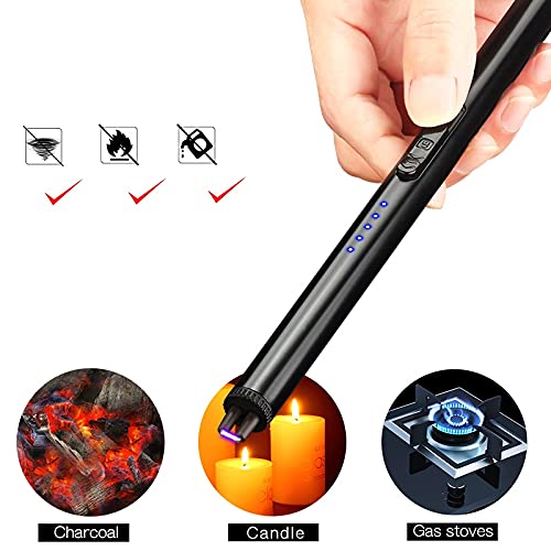 Gas Lighter Long with New Slide Out Design USB Gas