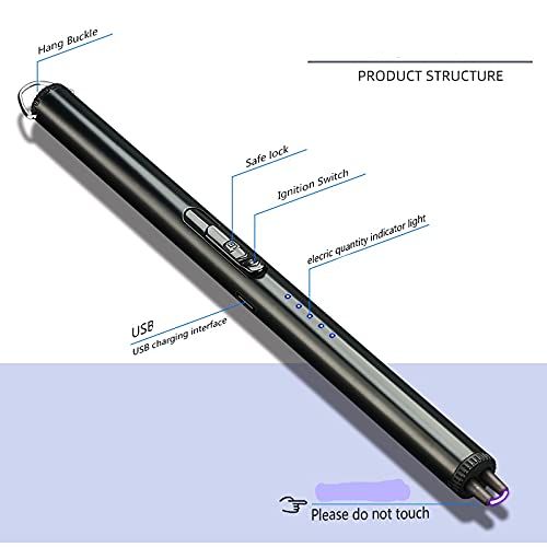 Gas Lighter Long with New Slide Out Design USB Gas