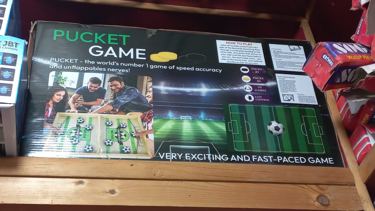 Wooden Sling Puck Game | Football Board Game | Wooden Hockey Soccer