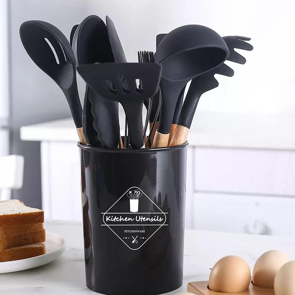 12 Pcs Silicone Cooking Utensils Kitchen Utensil Set | Heat Resistant Kitchen