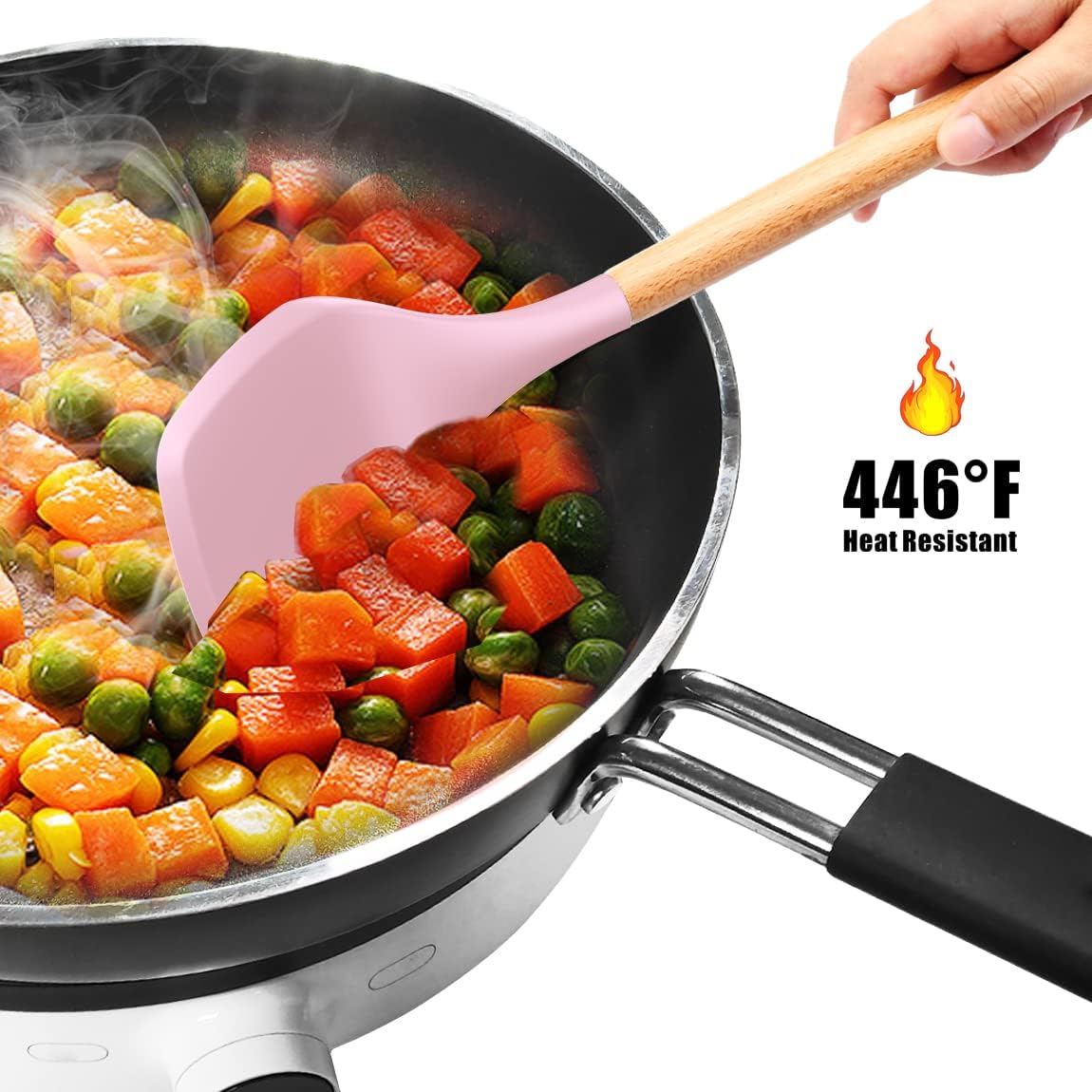 12 Pcs Silicone Cooking Utensils Kitchen Utensil Set | Heat Resistant Kitchen