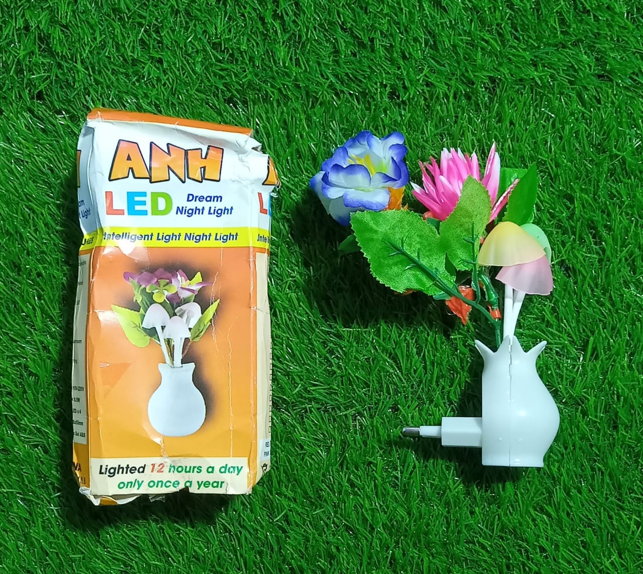 (NW000146) Mushroom Night Light Dusk To Dawn Sensor LED Night Lights Flower
