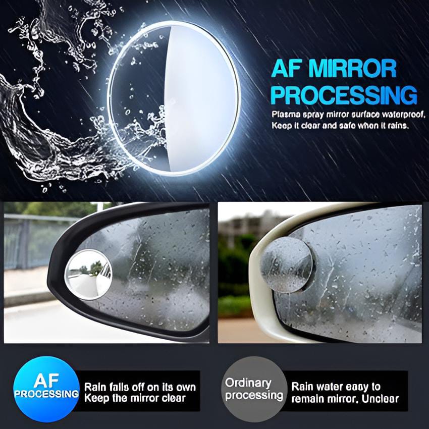 Pack of 2 PCs Round view mirror blind spot wide- angel lens