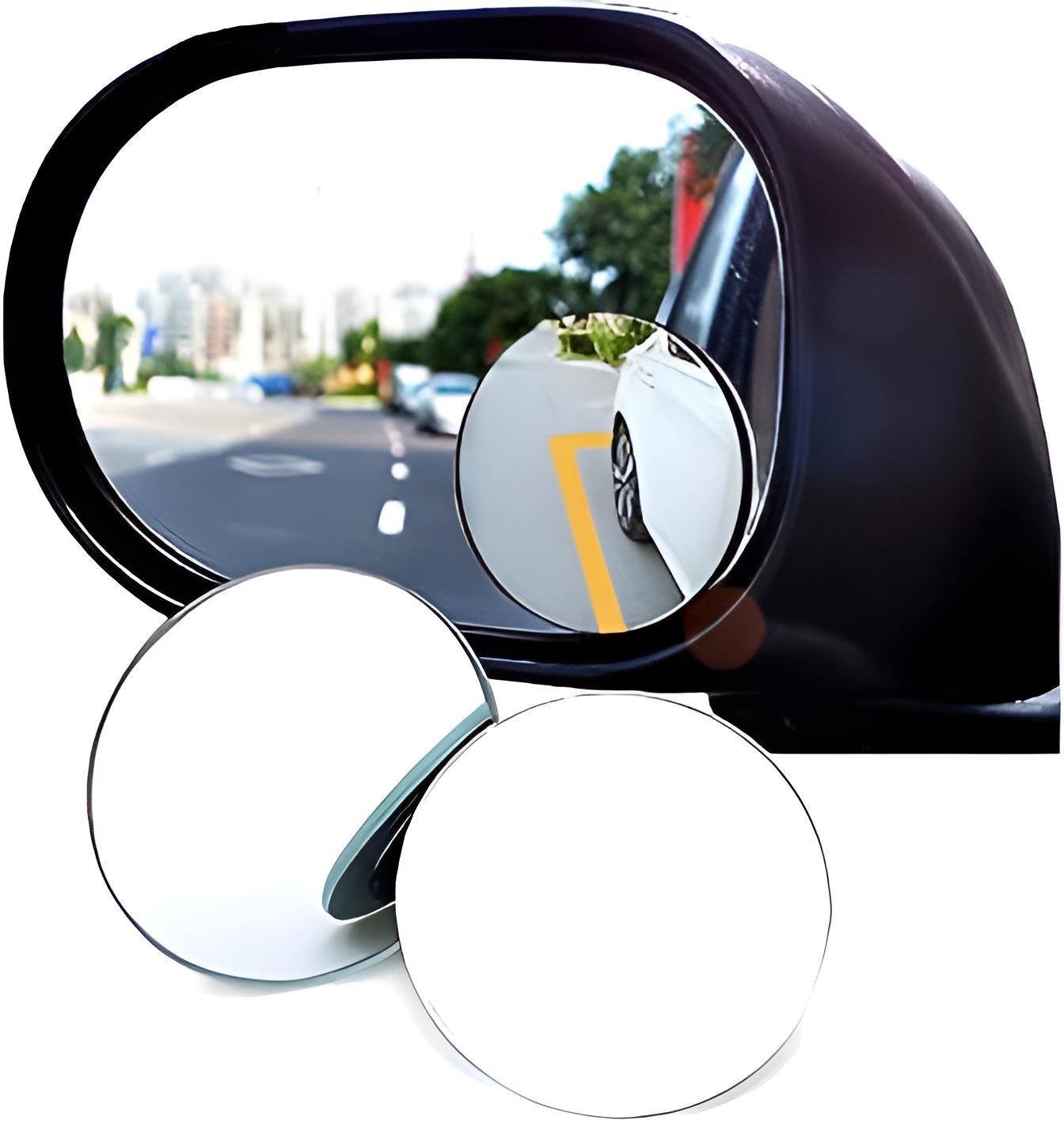Pack of 2 PCs Round view mirror blind spot wide- angel lens