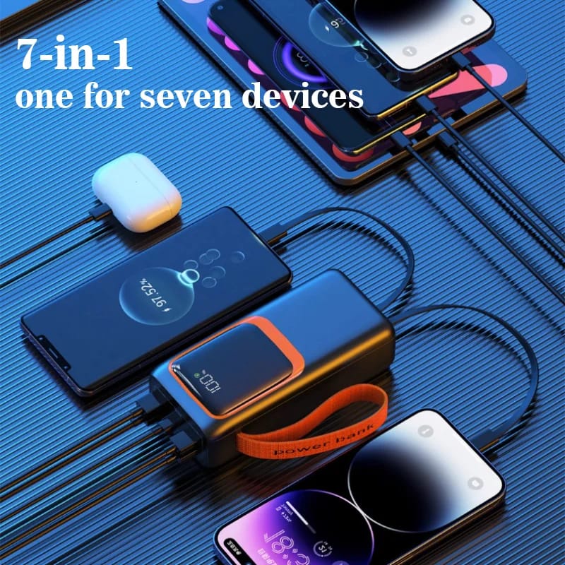 Aspor A350 50,000mAh - Fast Charging with Built-in Flashlight Power Bank for