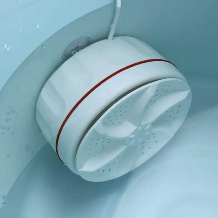 Portable USB Travel Washer | Ultrasonic Rotating Turbine Washing Machine for Socks