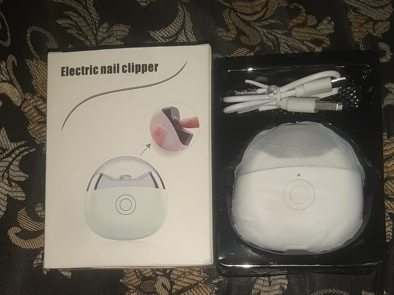 Automatic Electric Nail Clipper Trimmer For Elderly And Children Anti-Splash Home Use
