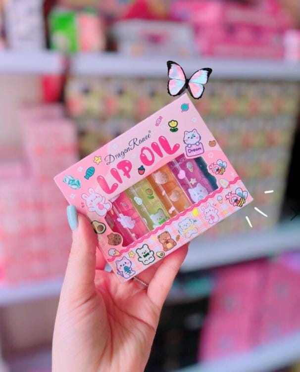 pack of 6 Lip Oil for winters Glossy lips