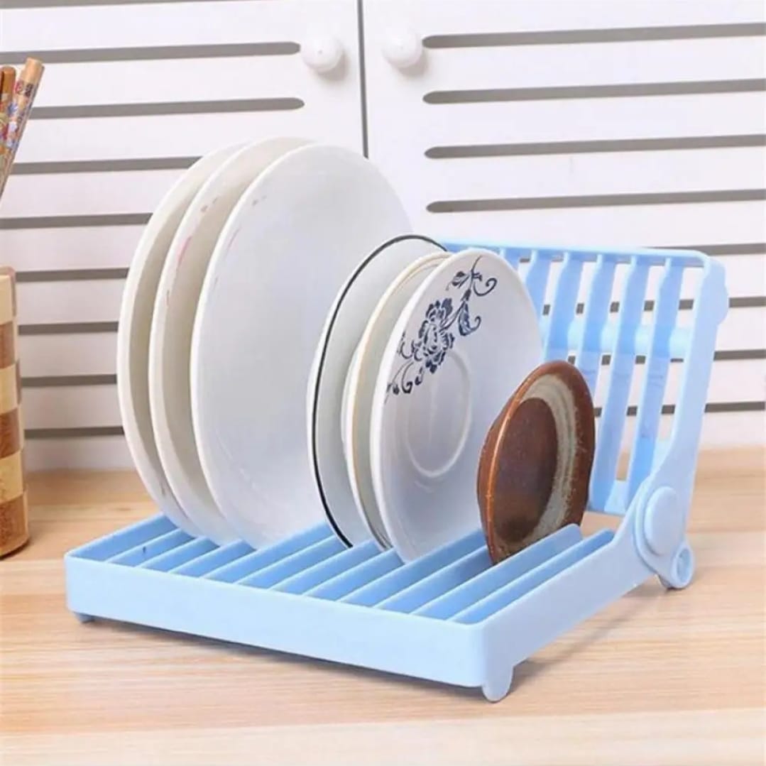 Small Kitchen Foldable Dish Plate Drying Rack | Multipurpose Space Saving Storage