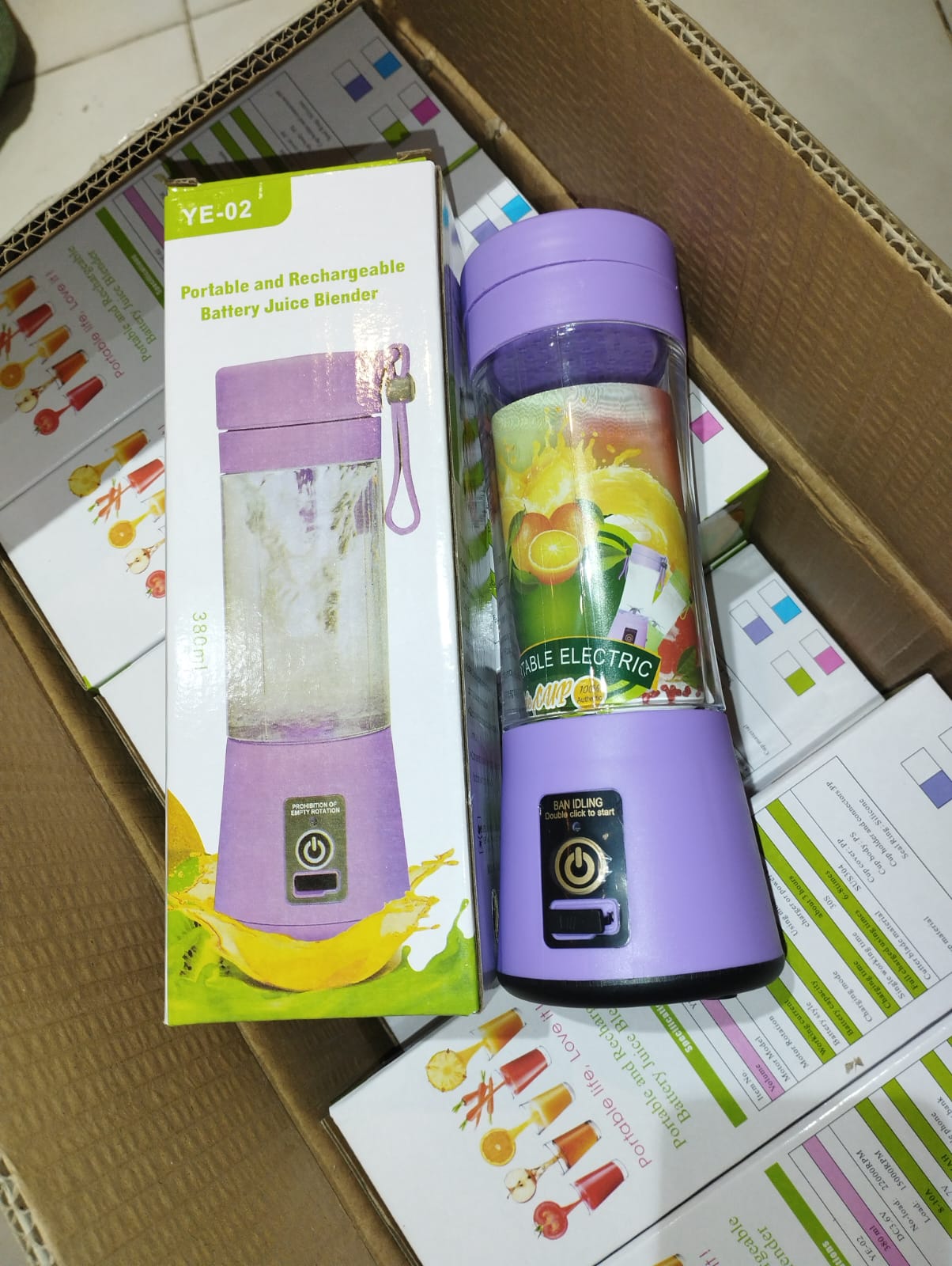 Portable Mini 6 blade Juicer blender | Outdoor Juicing Cup (380ml) -