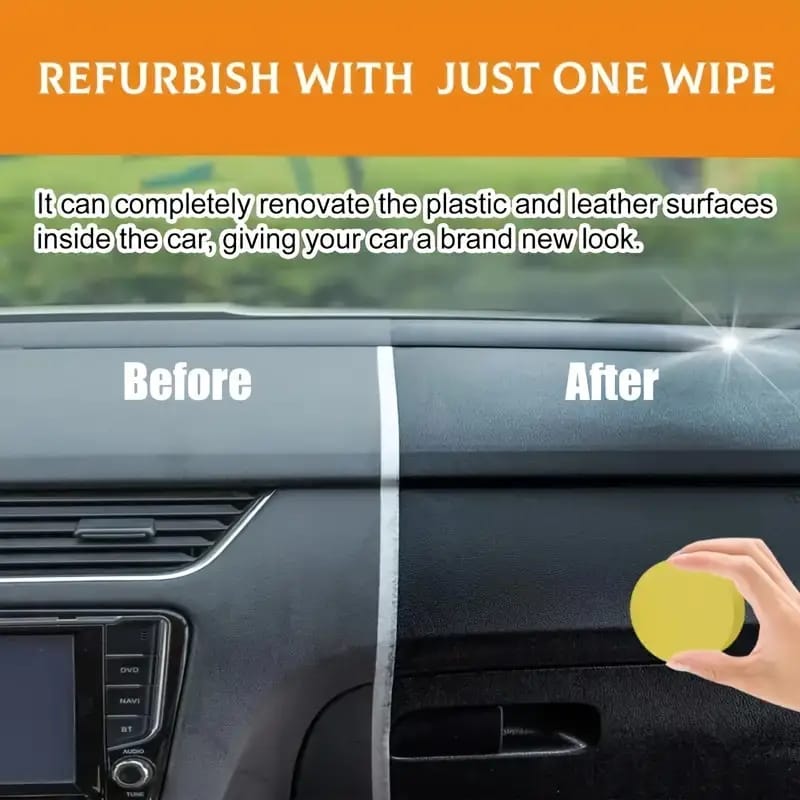 QIFENGHE Car Plastic Restorer - Auto Interior & Panel Renewal Wax Coating