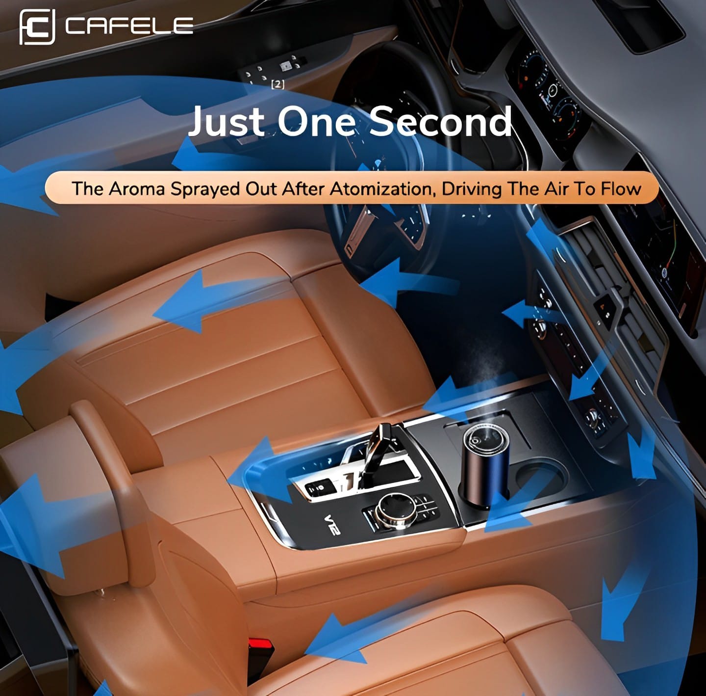 Electronic Air Purifier Auto Aroma Diffuser Deodorization Must-have Car Accsesories Interior Decorations