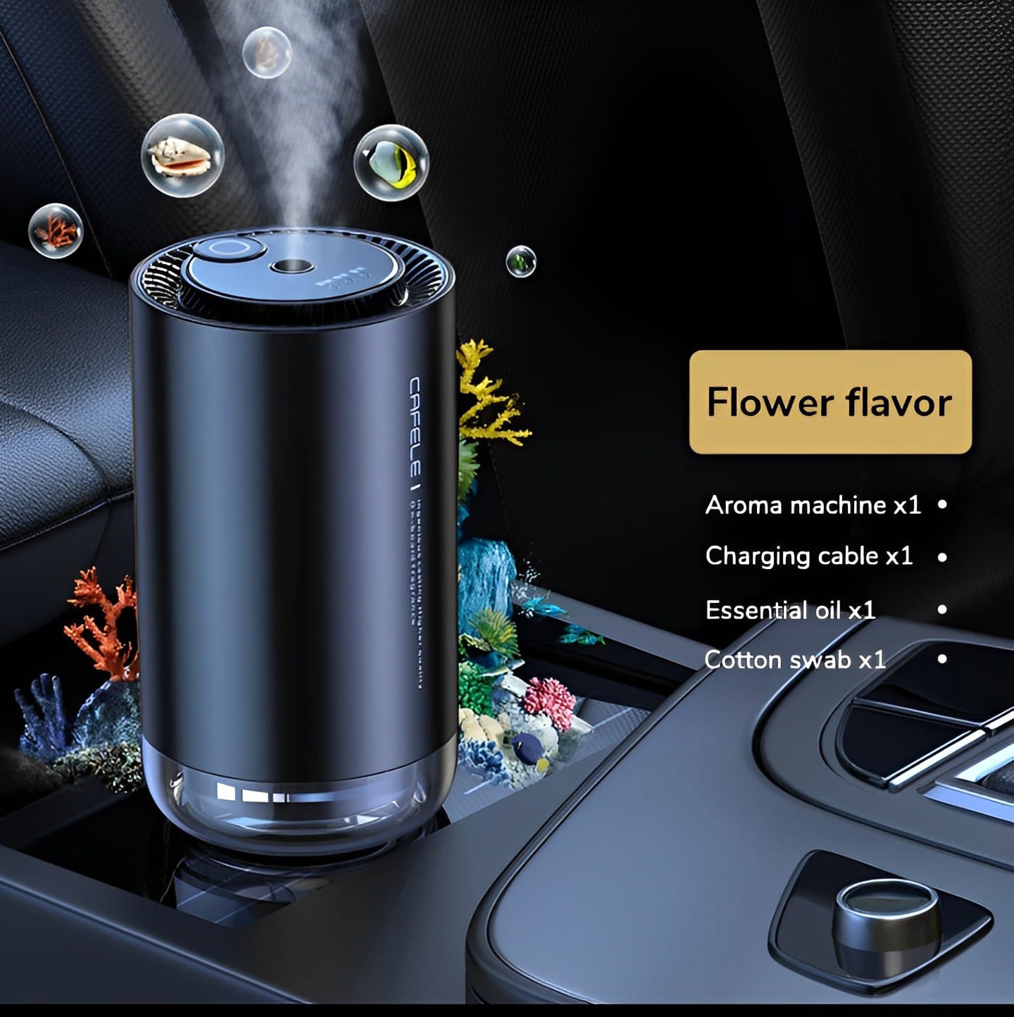 Electronic Air Purifier Auto Aroma Diffuser Deodorization Must-have Car Accsesories Interior Decorations