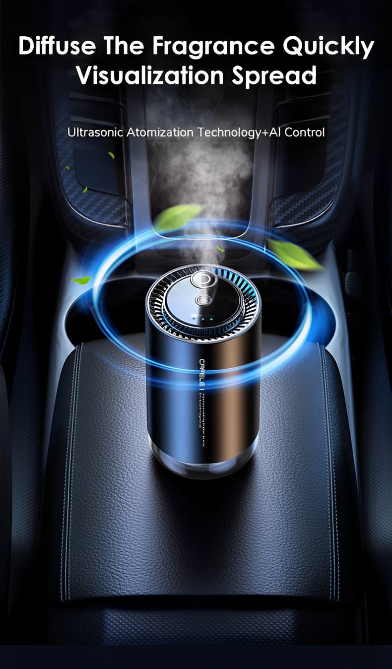 Electronic Air Purifier Auto Aroma Diffuser Deodorization Must-have Car Accsesories Interior Decorations