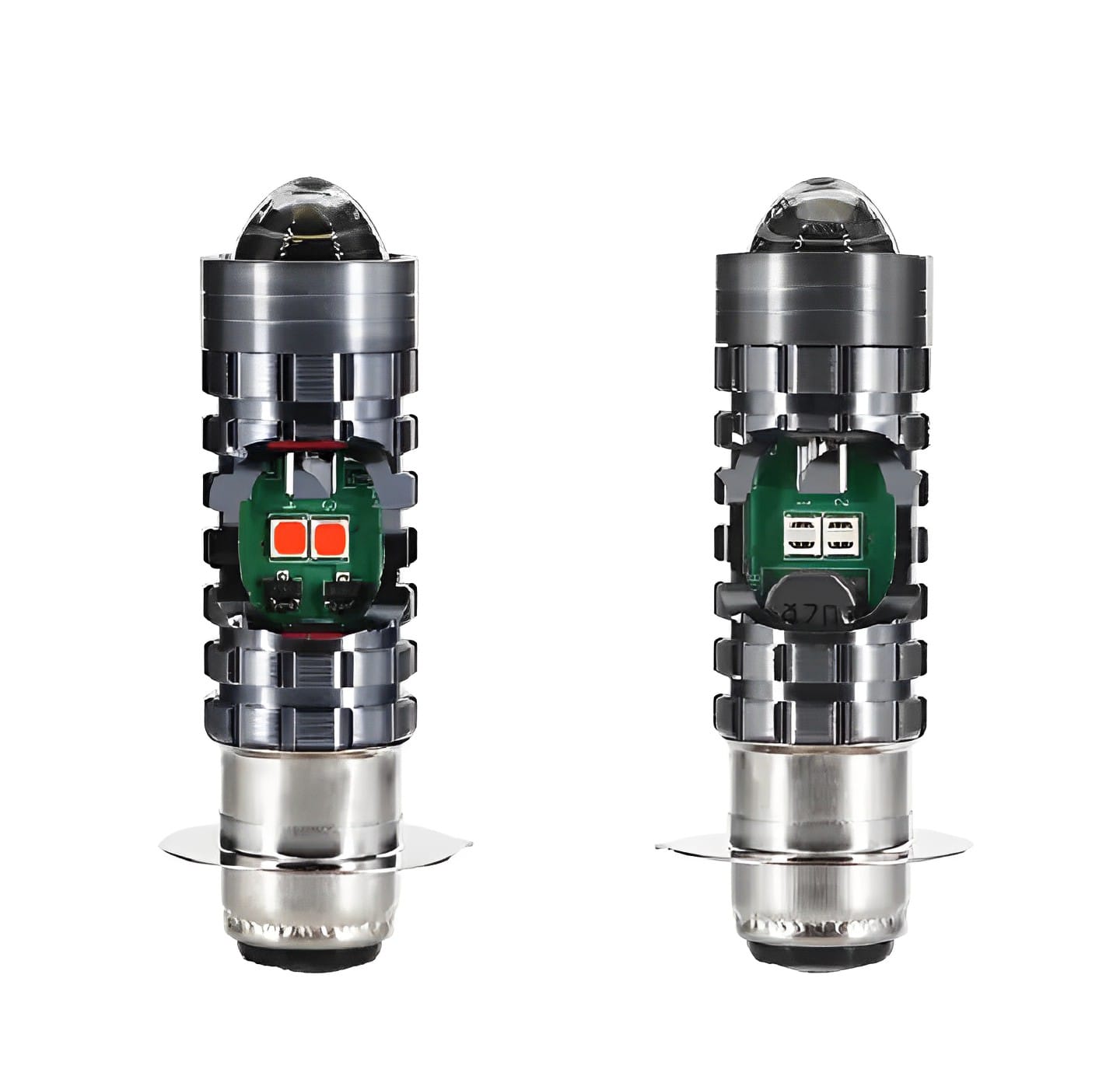 Bike LED Headlight Bulb with 5 Function- Police Light Red, Blue White