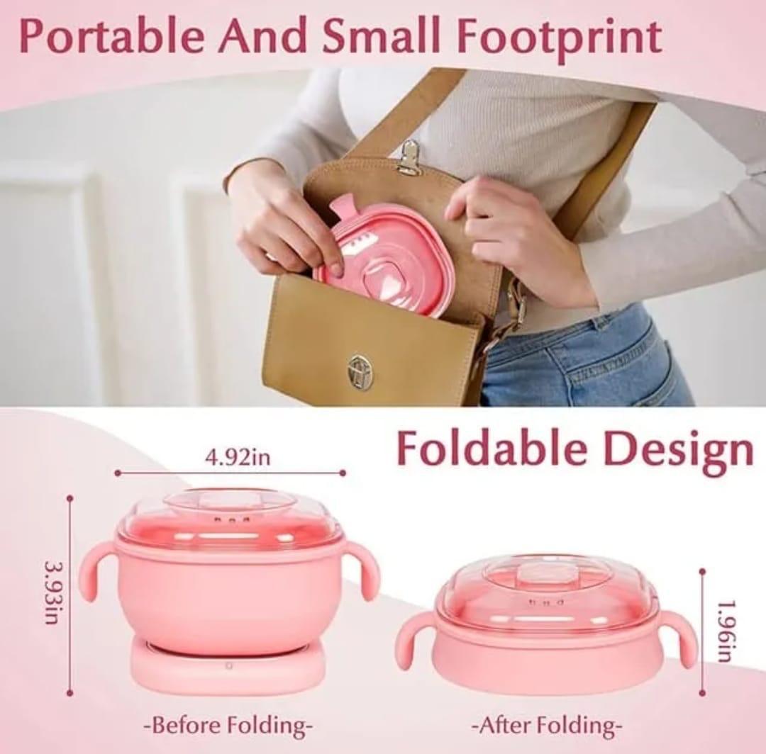 Portable Silicone Wax Warmer | Foldable Wax Heater - Electric (Random color)