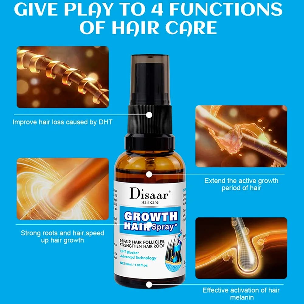 Original Growth Hair Oil Spray Repair Follicles Strengthen Hair Root DHT Blocker