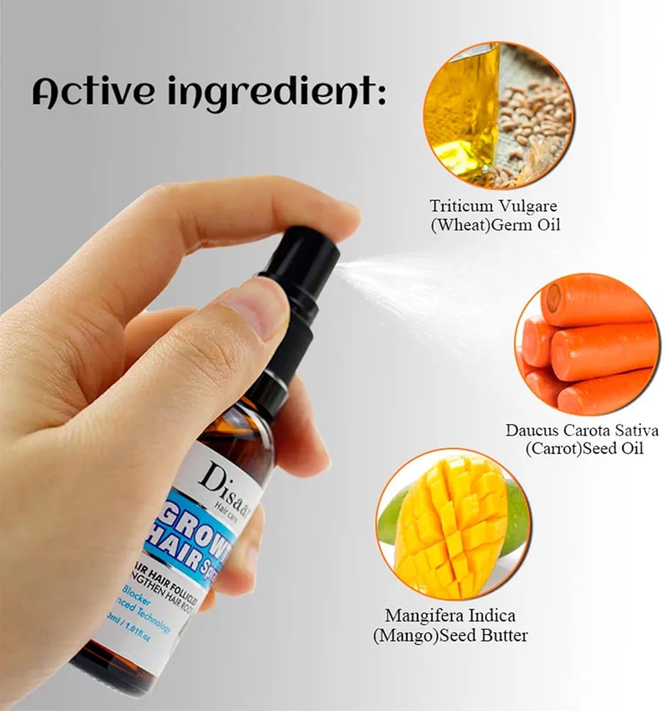 Original Growth Hair Oil Spray Repair Follicles Strengthen Hair Root DHT Blocker