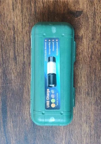 Stainless Steel LED Mini Usb Torch, Mini Pocket Flashlight - White
