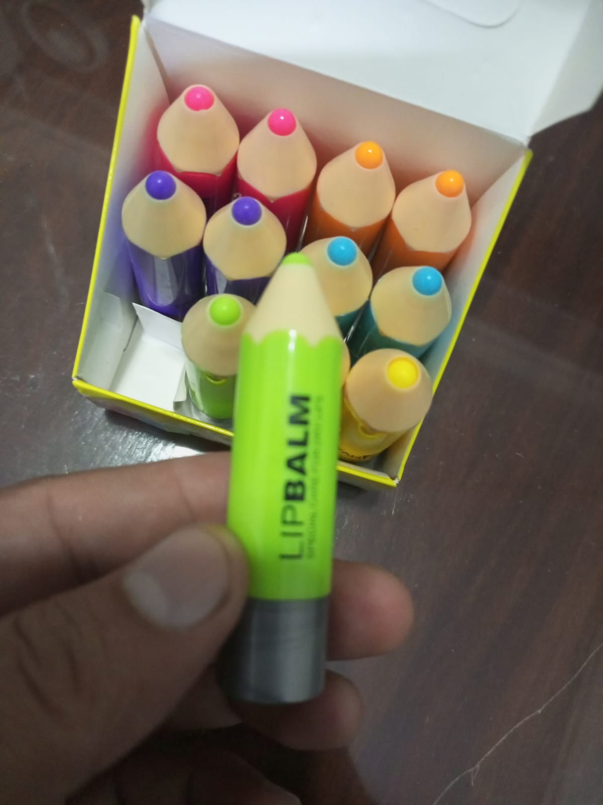 ( PACK OF 12 ) PENCIL SHAPE LIP BALM