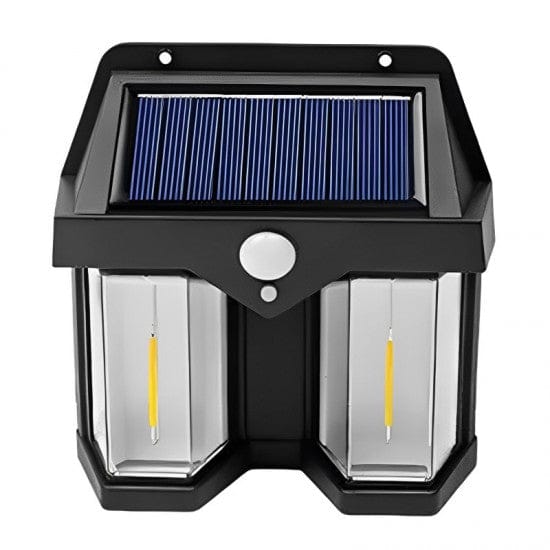 Double Head Antique Solar Sensor Lamp Solar Warm Lighting Lamp Outdoor Wall