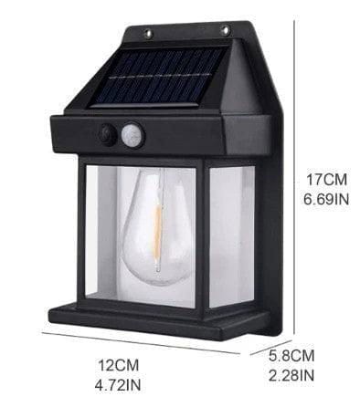 Solar Tungsten Filament Lamp - Outdoor Waterproof Intelligent Induction Wall Lamp for
