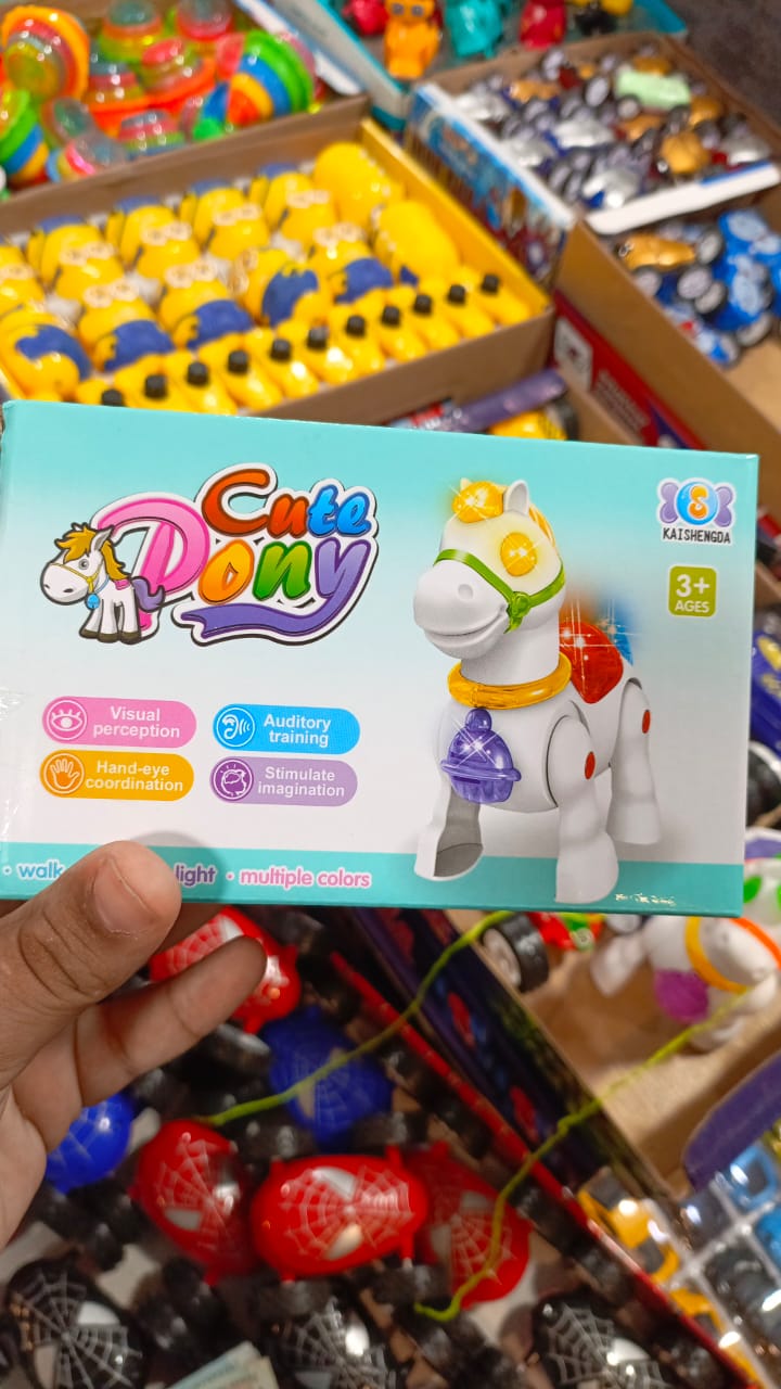 Walking Musical Pony Horse - Lights and Sounds - Interactive Kid Fun