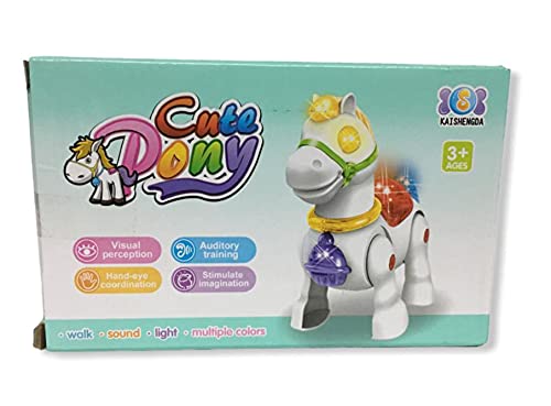Walking Musical Pony Horse - Lights and Sounds - Interactive Kid Fun